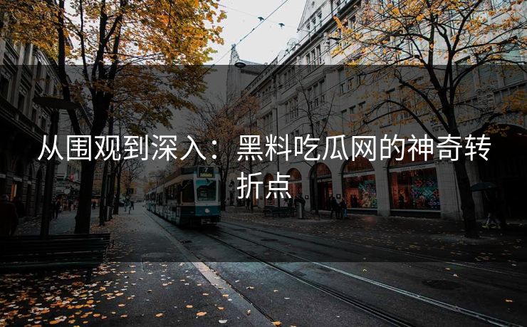 从围观到深入：黑料吃瓜网的神奇转折点